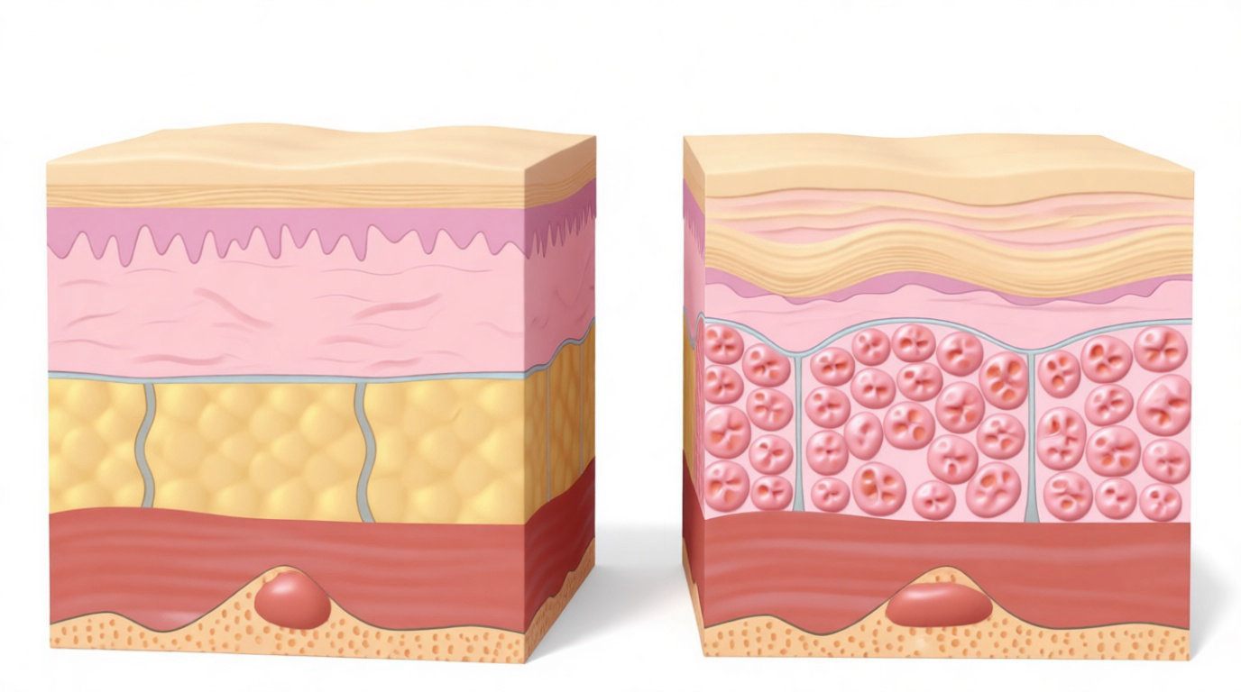Le fonctionnement biologique de la cellulite sur vos cuisses